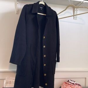 Torrid Black Buttoned Sweater Coat, 1x